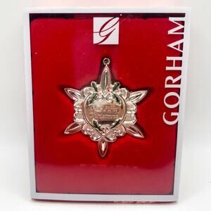 New Vintage Gorham Metal Christmas Tree Ornament - Our First Christmas w/ Box